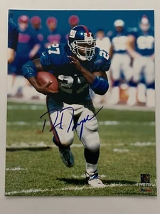 NCAA HEISMAN TROPHY RON DAYNE SIGNED NEW YORK GIANTS 8X10 PHOTOGRAPH NFL - Picture 1 of 2