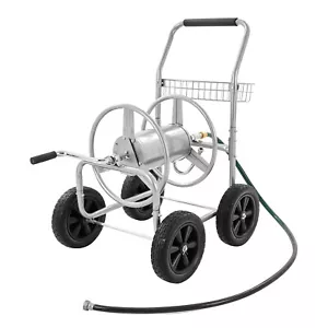 VEVOR Hose Reel Cart 250ft. Heavy Duty Garden Water Yard Planting w/ Basket - Picture 1 of 25