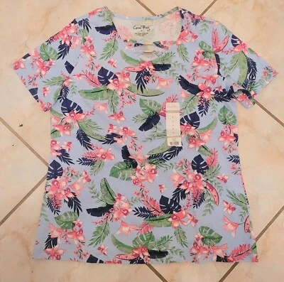 Top floral informal para dama de Coral Bay (talla S) Foto 1 de 4