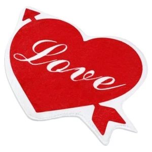 Valentine's Day Heart Rug Heart Shaped Non Slip 20 x 24 Inches Elegant - Picture 1 of 7