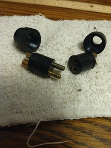 (1) NOS vintage TRAILER CONNECTOR two wire CONTACT  Vintage CAMPER - Picture 1 of 6