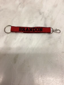 Schlüsselband Schlüsselanhänger personalisiert Brandon Rot - Bild 1 von 1