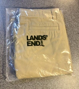 Lands End Boys Uniform Chino Beige 100% Cotton Shorts ~ Size 12 ~ Brand New - Picture 1 of 8