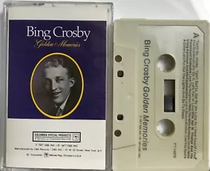 Bing Crosby : Golden Memories (Cassette Tape 1977 Columbia) *Very Good* - Picture 1 of 2