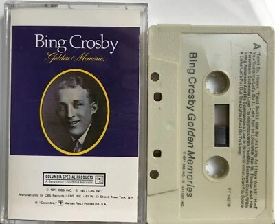 Bing Crosby : Golden Memories (Cassette Tape 1977 Columbia) *Very Good* - Image 1 of 2