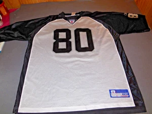 AN1 NFL Reebok Raiders Jerry Rice Jersey Size 2XL #80 Black/White Mens 2 Tone - Picture 1 of 11