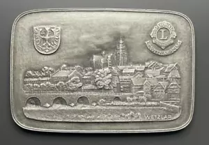 WETZLAR Hessen Buderus Relief Gusseisen Wandplatte Wandbild Lions-Club - Bild 1 von 3