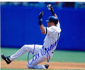 JOSE VIZCAINO NEW YORK YANKEES ACTION SIGNED 8x10 - Picture 1 of 1