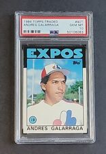 Andres Galarraga 1986 Topps Traded #40T RC PSA 10 Gem Mint Rookie MLB Expos