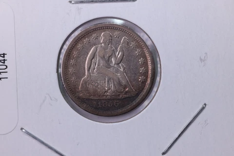1856 Seated Liberty Dime, Affordable Circulated Coin, Large Store Sale #11044 Cover