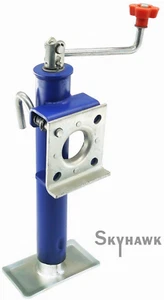 2000LB Trailer Jack Top-wind Bracket Swivel Camper Boat Adjustable w/ Foot Plate - Bild 1 von 6
