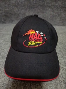 Vintage MAC TOOLS RACING Black Snapback Hat Cap - Picture 1 of 6