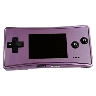 Consola de juegos portátil Nintendo Gameboy Micro púrpura solo probada y funcionando Foto 1 de 4