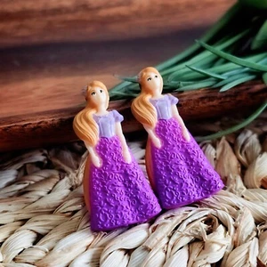 Handmade Rapunzel Post Earrings | Disney Store Mini Brands | Tangled - Picture 1 of 4
