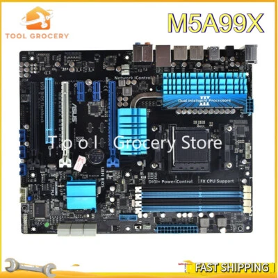 M5A99X R2.0 ATX Motherboard DDR3 Socket AM3+ SATA3 USB3.0 for ASUS EVO - Image 1 of 4