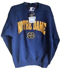 Vinage Starter Norte Dame Sweater Pullover New WTags Blue And Yellow Size Small