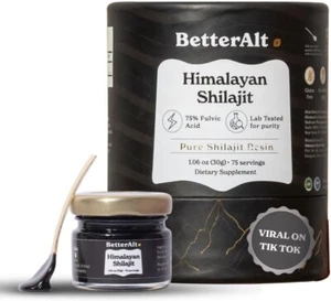 BetterAlt Pure Himalayan Shilajit Resin High Potency for Men & Women - Picture 1 of 9