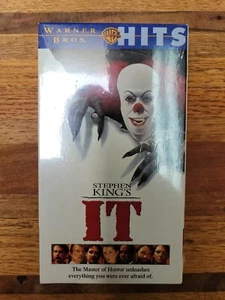 FACTORY SEALED NEW Stephen King’s IT VHS 1990/1998 w/WATERMARKS UNOPENED LOOK! - Picture 1 of 10