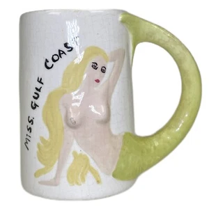 Mississippi Miss Gulf Coast Mermaid 10oz Cup Mug Vtg Ceramic New Orleans LA - Picture 1 of 5