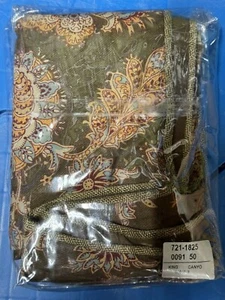 Falsa floral Dockers Canyon KING marrón bronceado azulada cachemira - Imagen 1 de 2