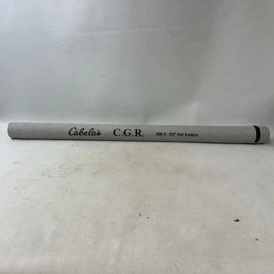 Cabelas CGR 466-3 6’6” 4wt 3 piece Fly Rod Case Only Has Some Staining - Image 1 of 4