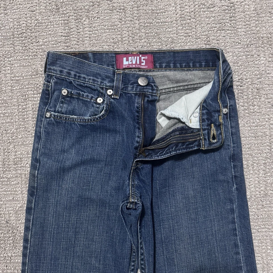 Jeans Levis 514 Niños Talla 16 Reg 26x28 Azul Ajustado Recto Denim Vintage Etiqueta Roja Foto 1 de 4