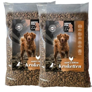 HAPPYFOR Hundefutter Adult 65% Hühnerkroketten & 10% Gemüsekroketten  2 x 10 kg - Bild 1 von 3