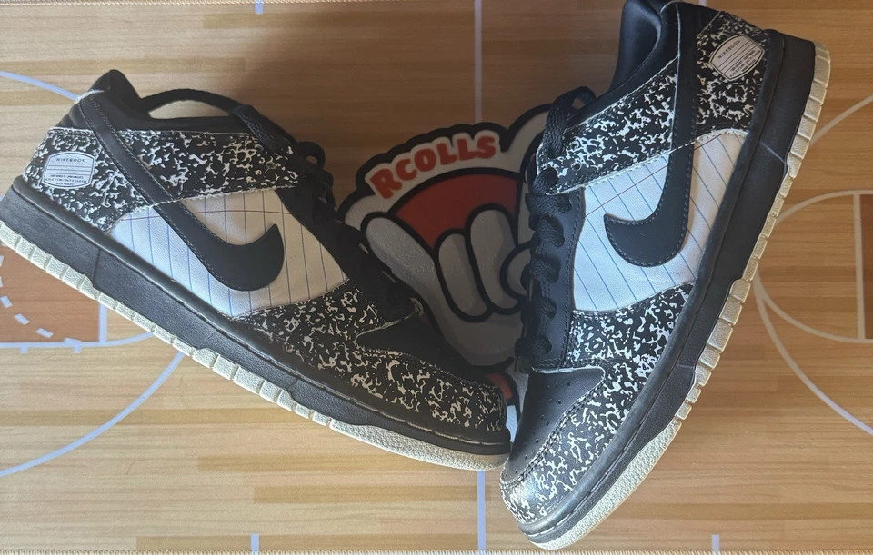 Nike Dunk Libro de Composición Baja Nikebook Talla 6.5Y/8W Caja de Repuesto Gran Forma Foto 1 de 4