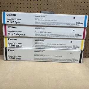 Genuine Canon T07 Toner Cartridges Set imagePress Lite C165 / C170 / C265 / C270 - Photo 1/3