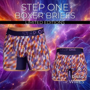 STEP ONE New Mens Boxer Briefs (Longer) Bamboo Underwear- Limited Editions - Picture 1 of 119