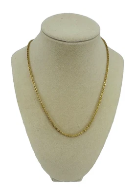 Hermosa intrincada cadena de cuerda de oro de 14K (18") (2,22 gramos) Foto 1 de 4