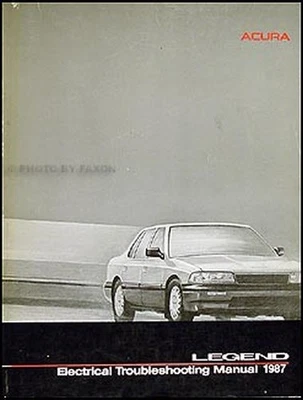 1987 Acura Leggenda Sedan Elettrico IN Manuale 4-Door Diagramma Cablaggi - Immagine 1 di 2