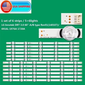 LED Strips For LG INNOTEK DRT 3.0 60 60LF6100 60LF6090 60LB6300 60LB5900 - Picture 1 of 4