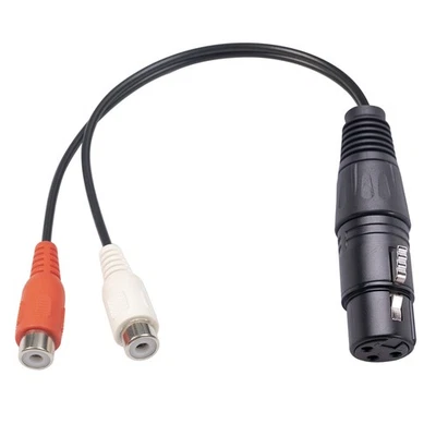 2X(XLR-Auf-Dual-Cinch-Kabel XLR-Auf-Cinch-Y-Splitterkabel 3-Polige XLR-Buch2541 - Bild 1 von 4