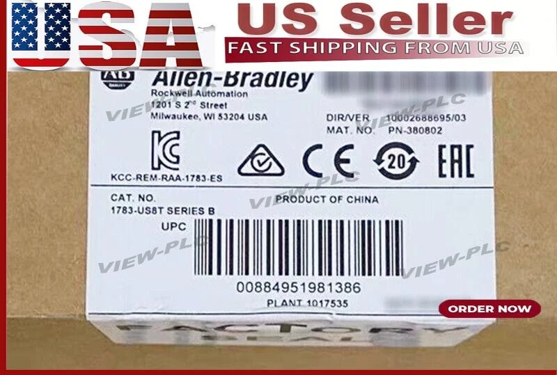Allen Bradley 1783-US8T A PN-171228 Stratix 2000 Ethernet Switch Unmanaged 8 Pt - Image 1 of 1