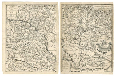 Antique Map "Ungaria Occidentale & Ungaria Orientale" (Hungary) De Rossi, 1683 - Image 1 of 4