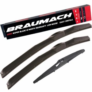 Wiper Blades Hybrid Aero For Toyota Landcruiser 200 Series 2007-2020 FRONT PAIR - Picture 1 of 10