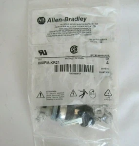 (NUEVO) Interruptor selector de retorno de resorte de llave Allen-Bradley Cat. 800FM-KR21 Ser A - Imagen 1 de 4