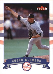 2002 (YANKEES) Fleer Tiffany #161 Roger Clemens /200
