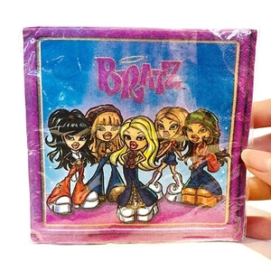 Vintage Y2K Bratz Dolls Paper Beverage Napkins Purple Blue 2000s Birthday Party - Bild 1 von 7