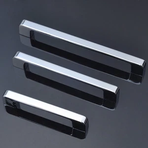 Door Drawer Handle Slimline Kitchen Cabinet Cupboard Brushed Chrome Handle X 1 - Picture 1 of 8
