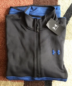 Chaqueta suéter Under Armour 1369586 de lana 1/2 cremallera ajuste suelto para hombre talla S nueva con etiquetas - Imagen 1 de 8