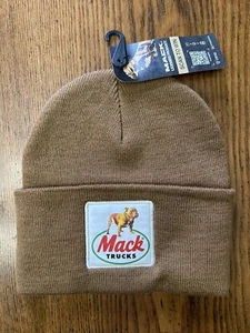 NEU Mack Trucks Stocking Cap Beanie Mütze braun offiziell lizenziert Erwachsene Unisex - Bild 1 von 7
