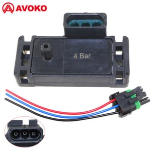 For GM 4 BAR 4BAR MAP Manifold Pressure Sensor TURBO BOOST W/ Wire Plug Pigtail - Picture 1 of 5