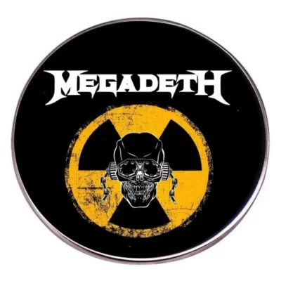 AMERICAN THRASH METAL BAND "MEGADETH" DISTRESSED STYLE LAPEL PIN... - Image 1 of 2