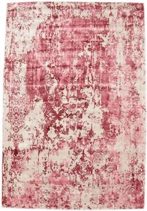 Distressed Abstract Floral Medallion Rug Transitional Oriental Carpet 6x9 ft - Picture 1 of 11