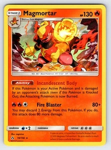 Magmortar 19/156 2018 S&M Ultra Prism Pokemon Card Nintendo Holo Rare - Nm - Picture 1 of 2