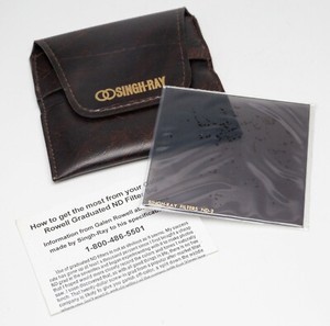 NEW 3x3" Singh-Ray Square Neutral Density 2 Filter ND-2 w/Case