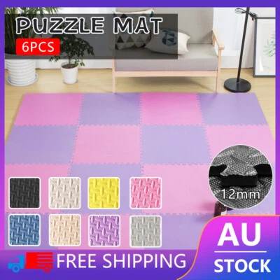 EVA Foam Floor Mat Heavy Duty Interlocking Gym Exercise Baby Kids Puzzle Playmat - image 1 of 4