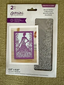 Gemini By Crafter’s Companion Create A Card … Belle Of The Ball Papercraft Die - Picture 1 of 2